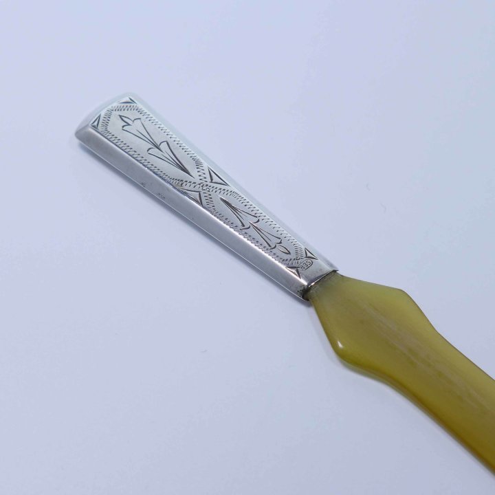 Letter opener with silver handle