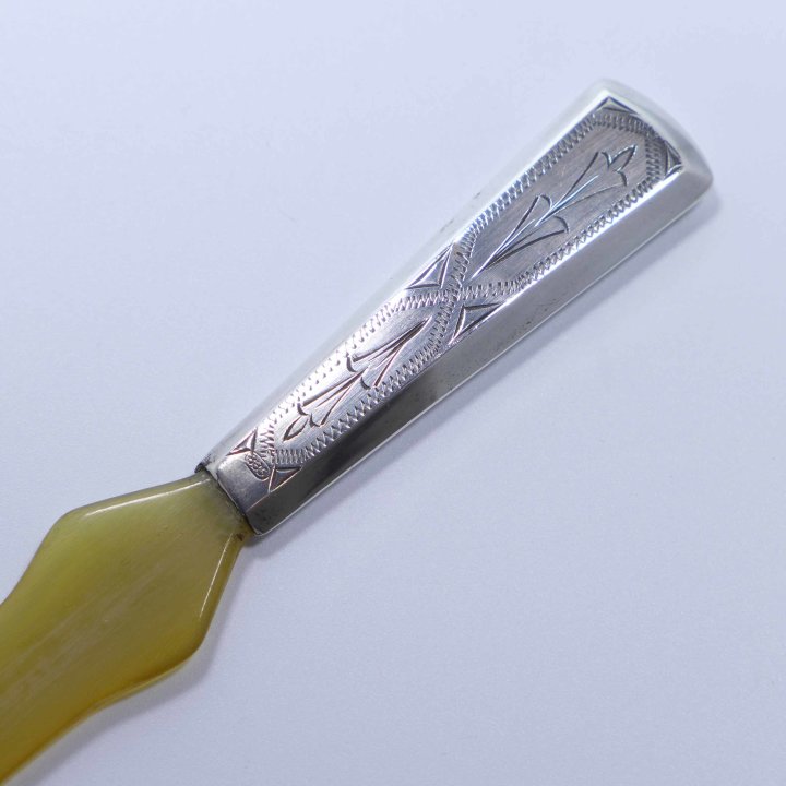 Letter opener with silver handle