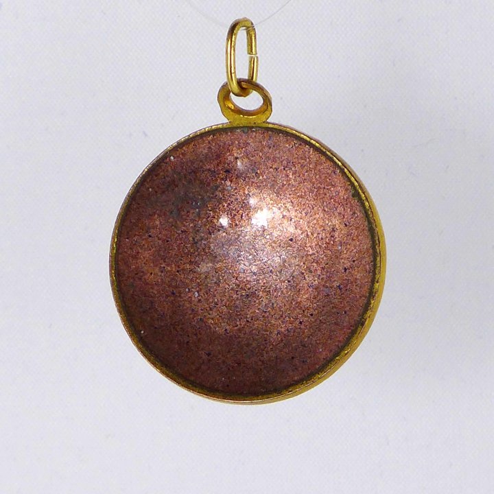 Enamel pendant with fish motif