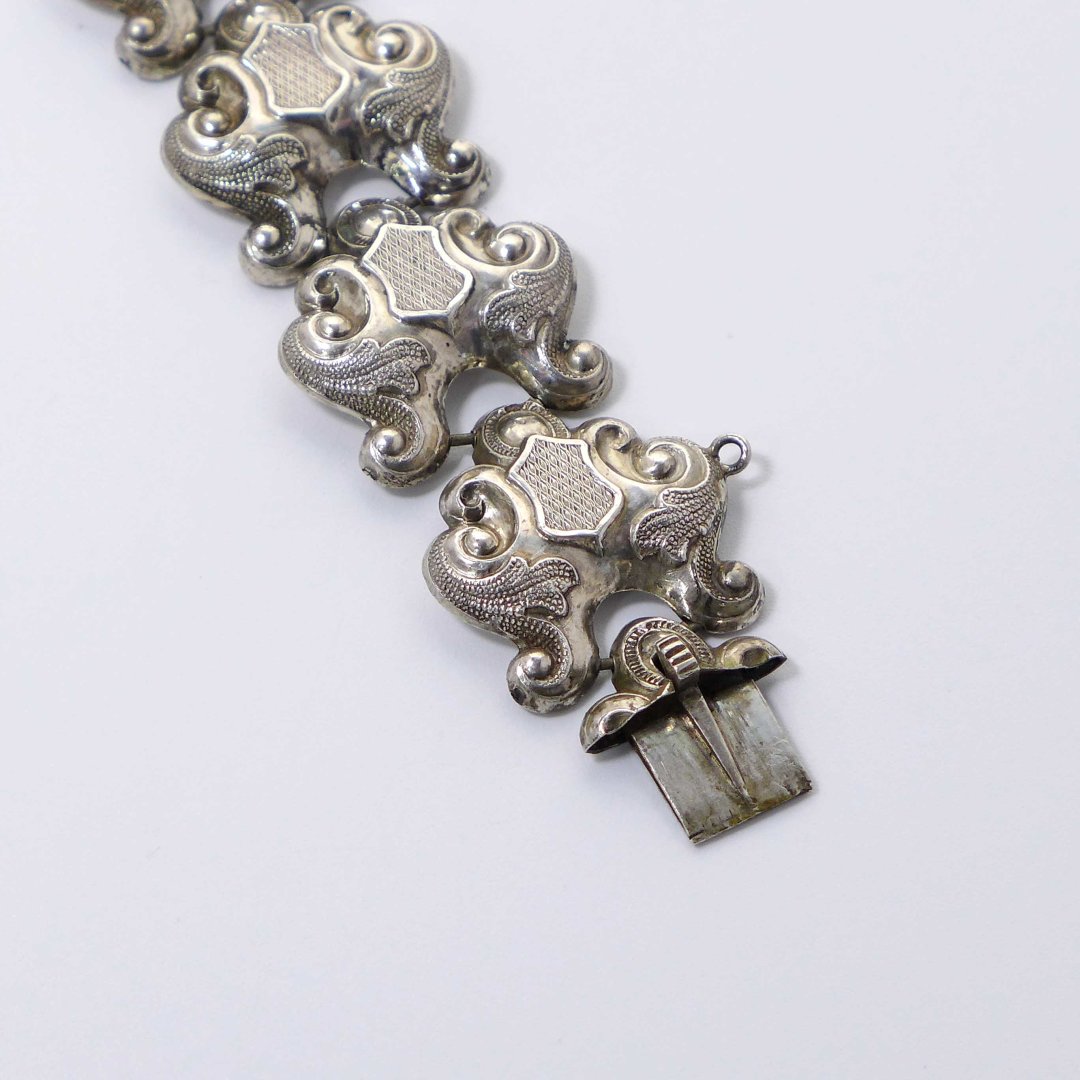 Biedermeier bracelet in silver