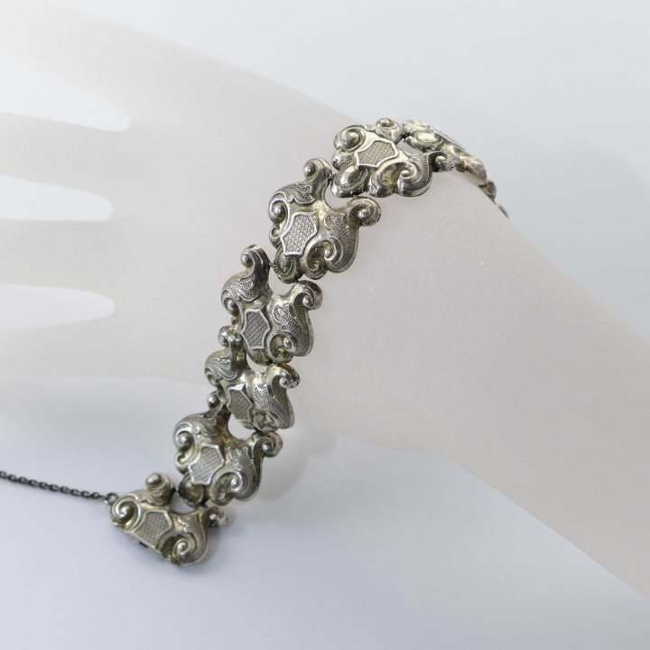 Biedermeier bracelet in silver