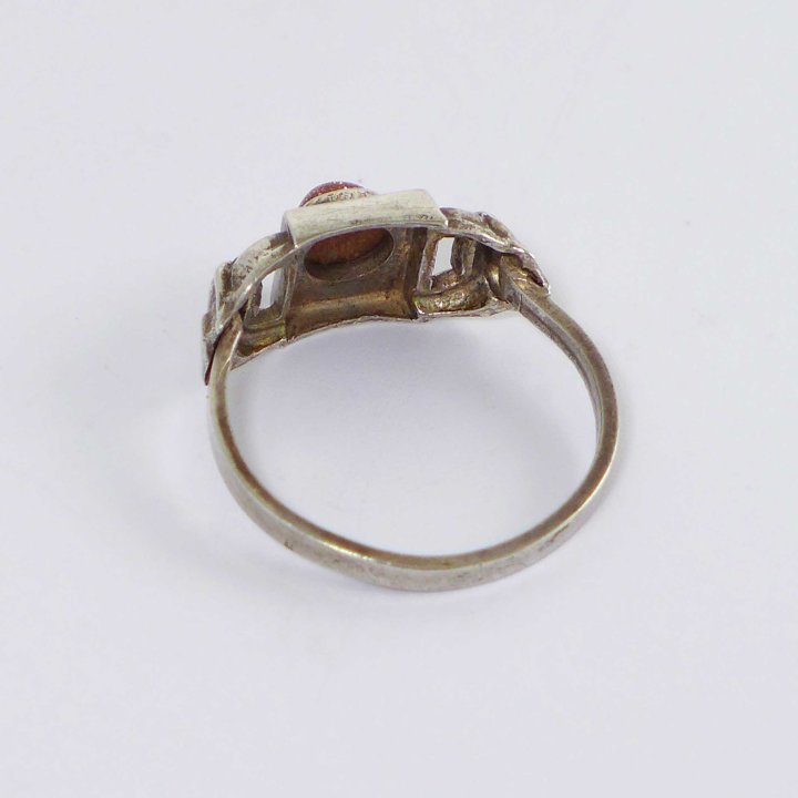 Art Deco Ring with Gold River