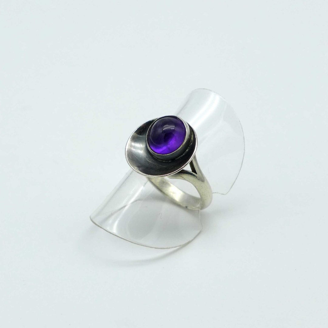 N.E. From - Silberring mit Amethyst