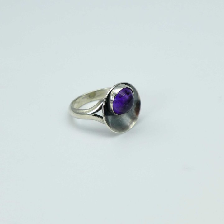 N.E. From - Silberring mit Amethyst