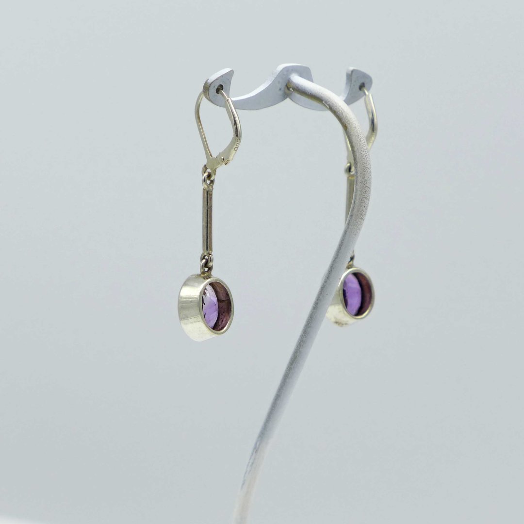 Long Amethyst Earrings