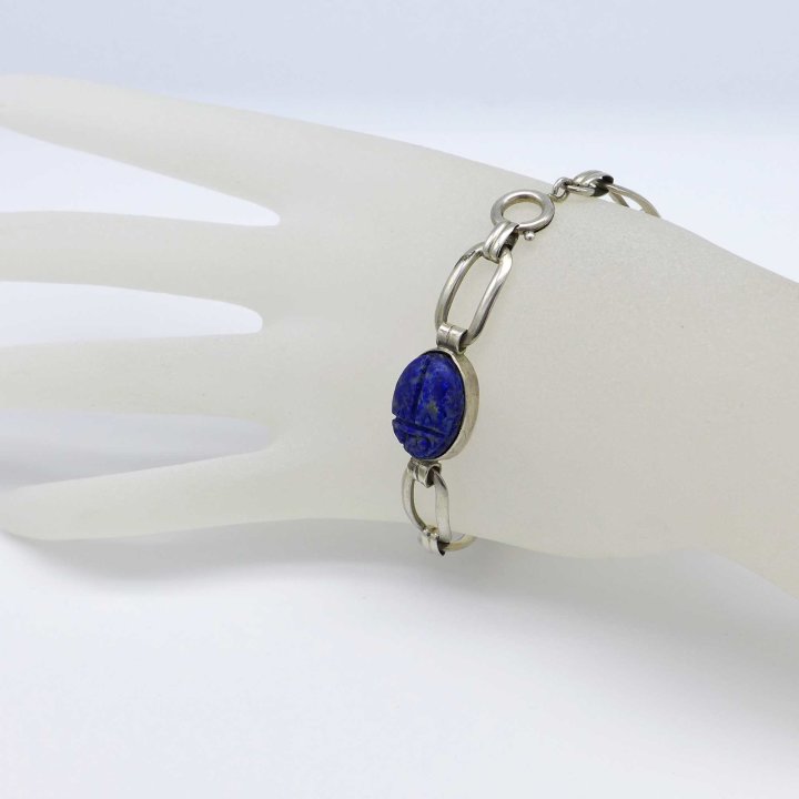 Richard Waibel - Silver bracelet with scarabs