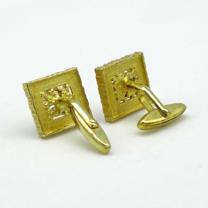 Franz Scheurle - Golden design cufflinks from the 1970s