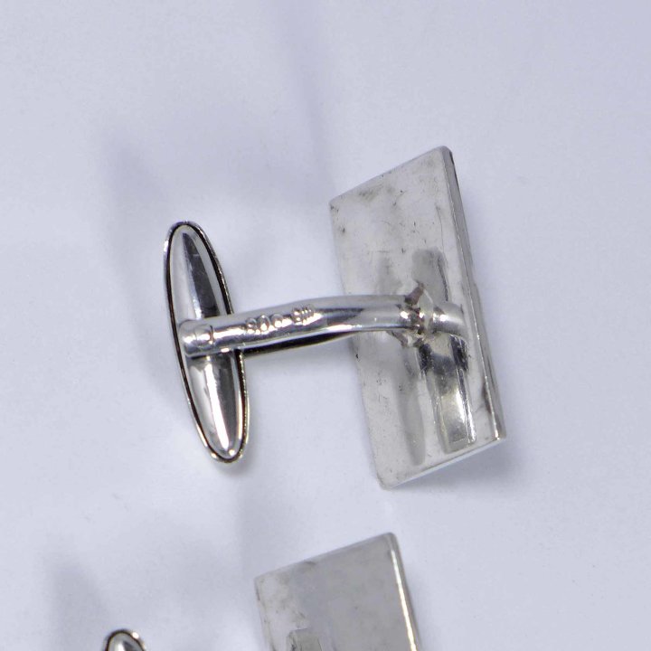 Erwin Höfling - Cufflinks in silver with triangles