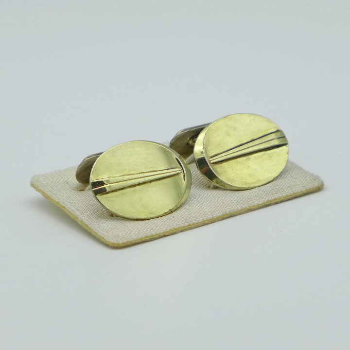 Oval cufflinks from the 1950s