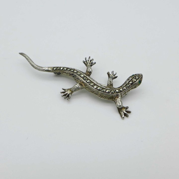 Salamander with marcasite