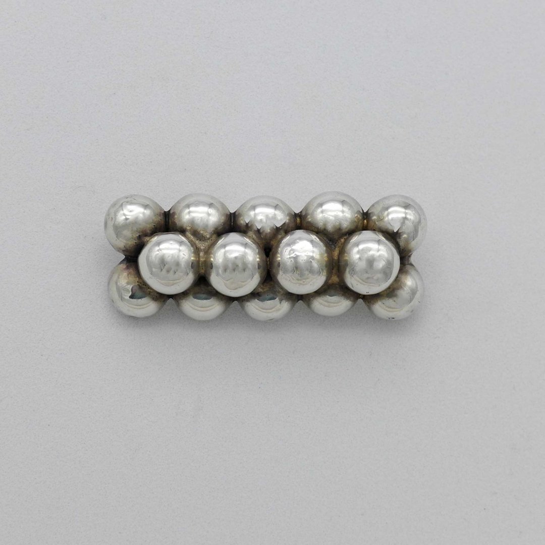 Silver brooch from Mexico