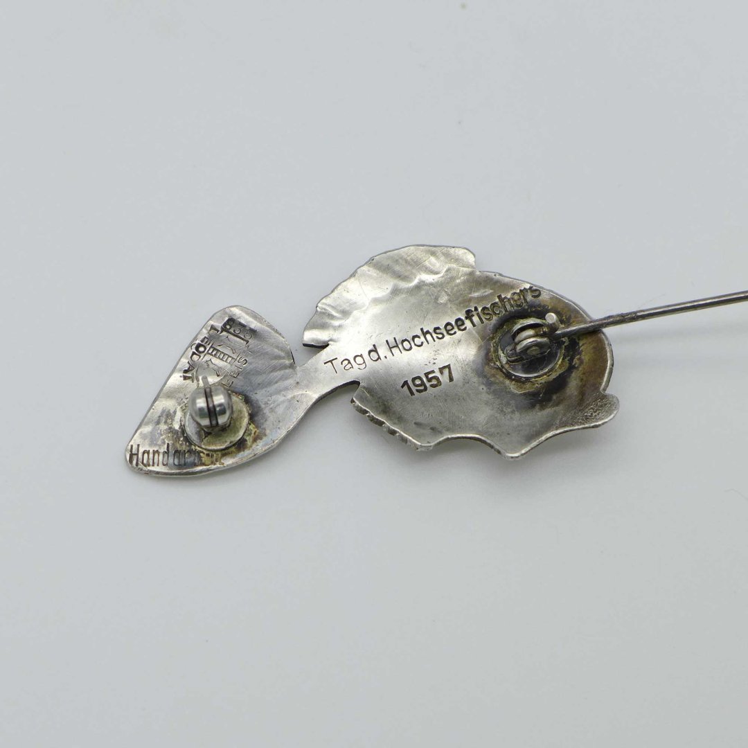 L. Kleist - Silver brooch fish