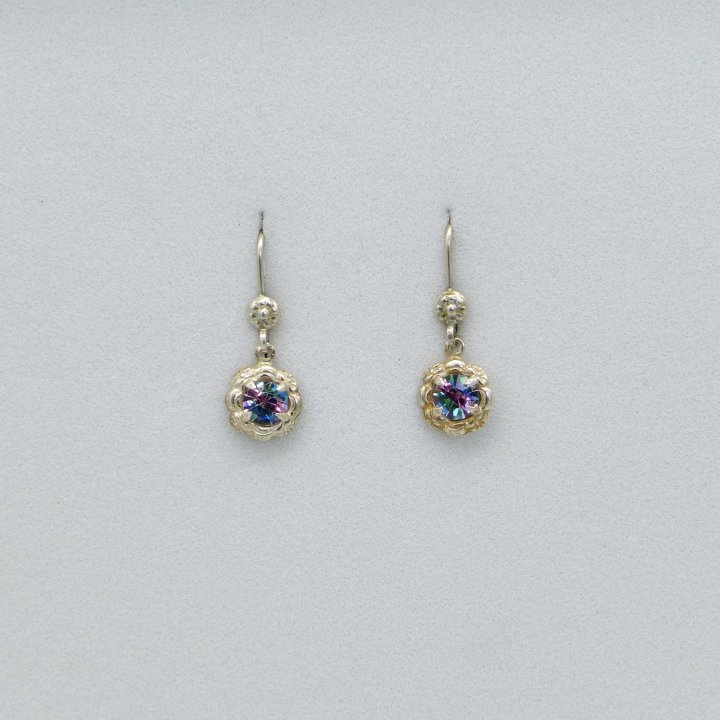 Small earrings with Rhine pebbles