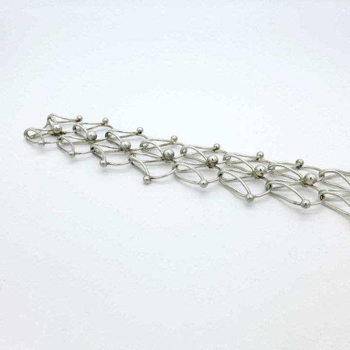 A. Regelmann - Wide silver bracelet
