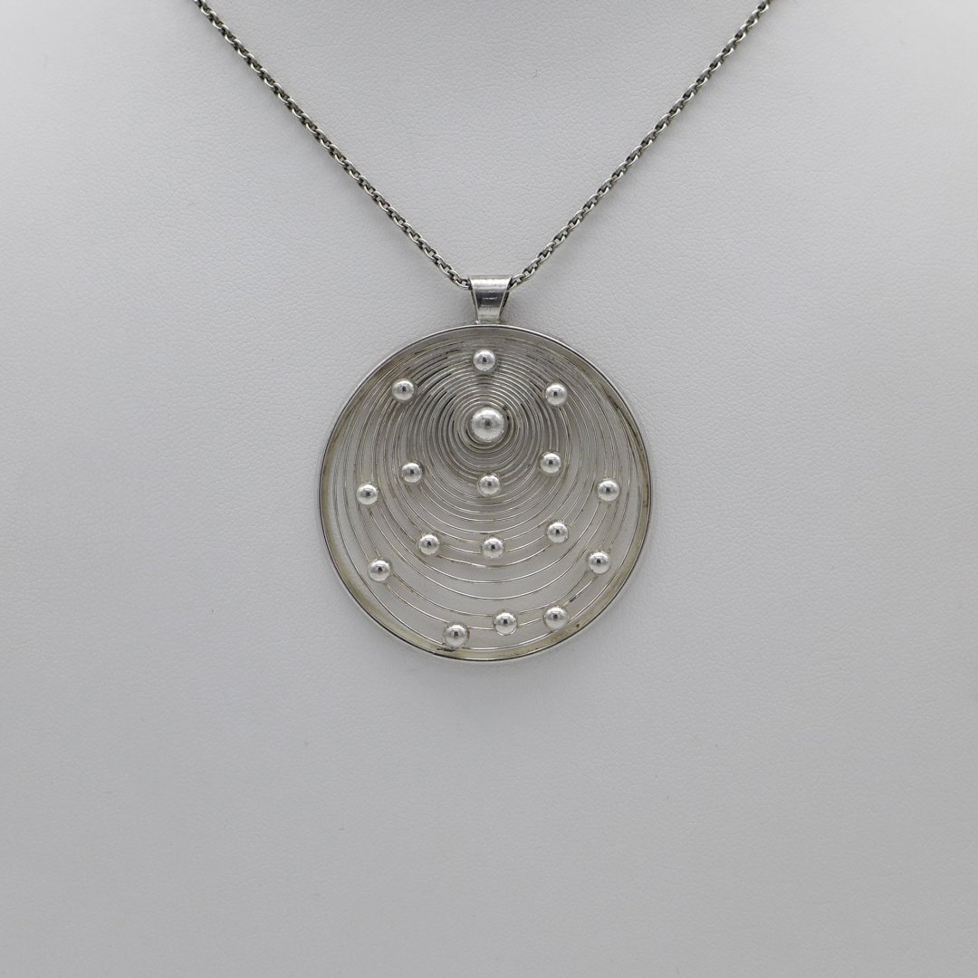 A. Regelmann - Round silver pendant