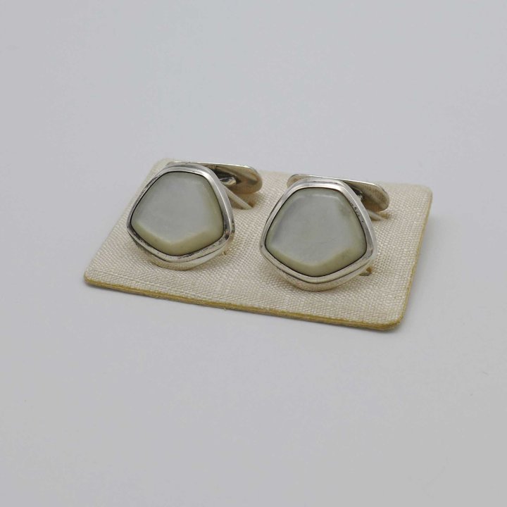 Mother-of-pearl cufflinks from the 1950s.