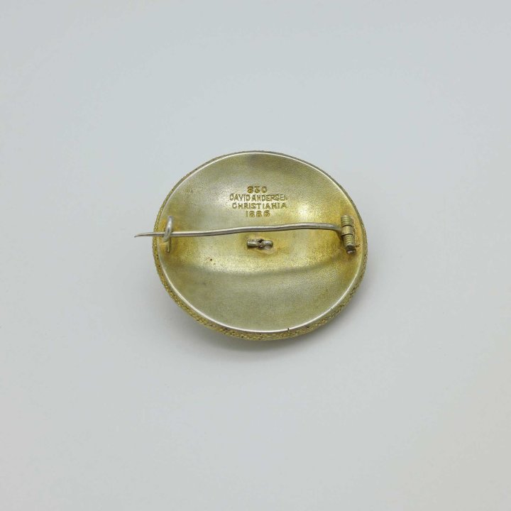 David Andersen - Filigree shield brooch bicolour