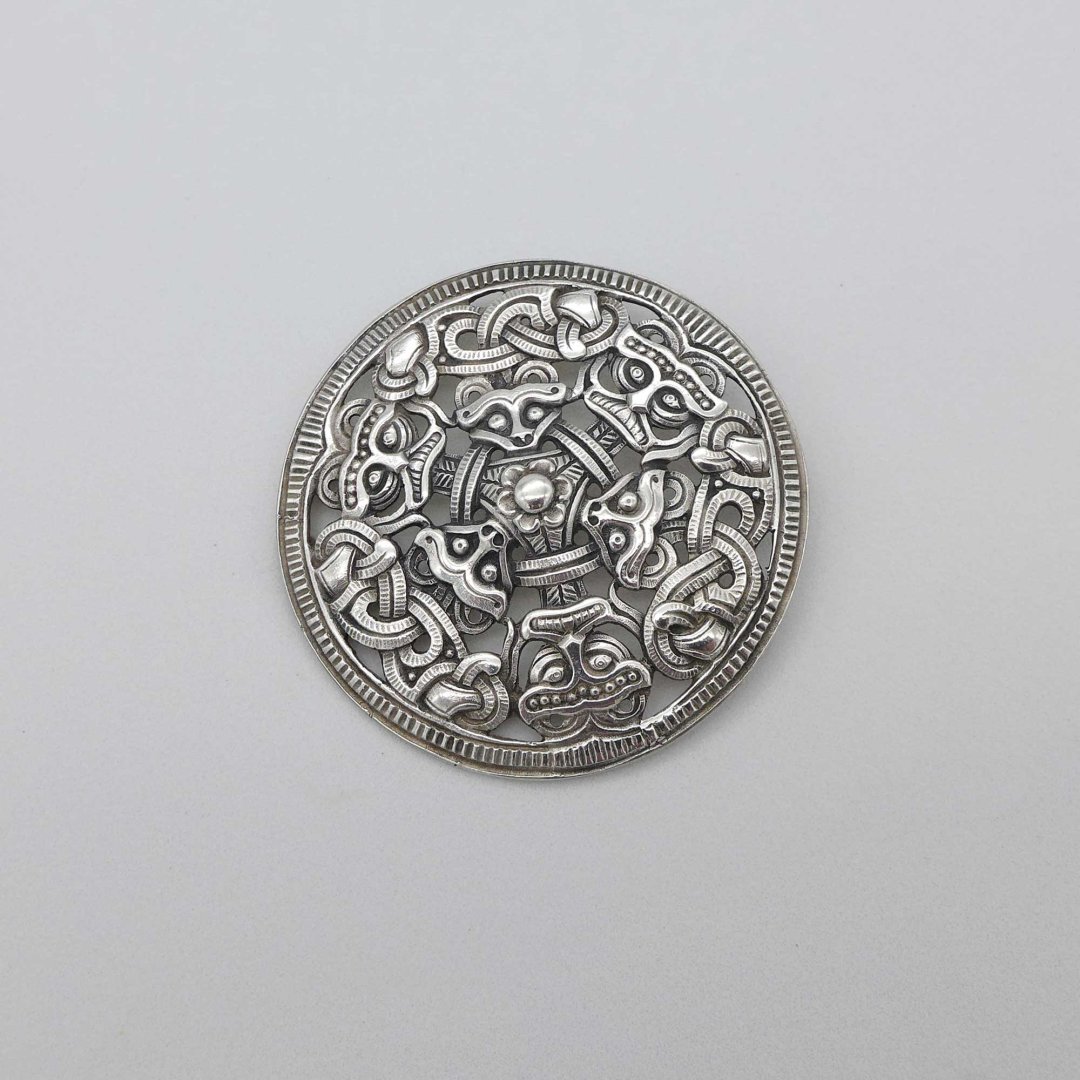 Magnus Asse - Large Shield Brooch with Nordic Motifs