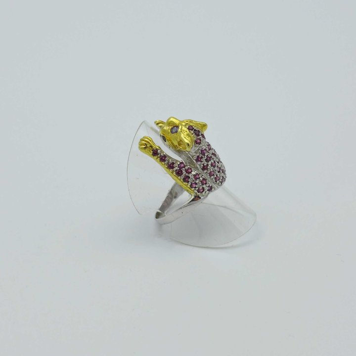 Pink Panther Ring with Rubies